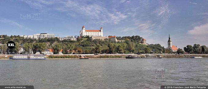 I7088701. View of Town from Danube river, Bratislava