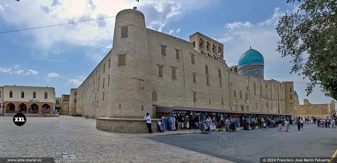 OF24926004. Khodja Nurobobod Street & Miri-Arab madrasah exterior walls