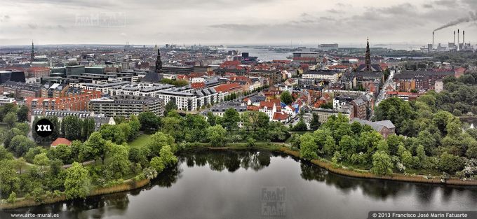D289502. Copenhagen Aerial View from Christianshavn