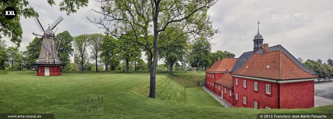 D295403. Citadel Church and windmill, Copenhague
