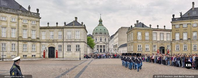 D303502. Change of guards in Amalienborg, Copenhague 