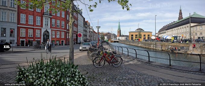 DDL276402. Nybrogade street and Islet of Slotsholmen.