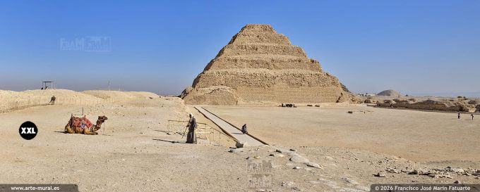 PRF6148603. Pyramid of Djoser, Saqqara necropolis, Egypt