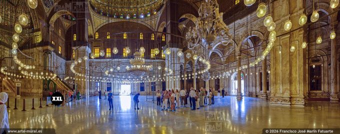 PRF6210505. The Muhammad Ali Mosque interior, Cairo, Egypt