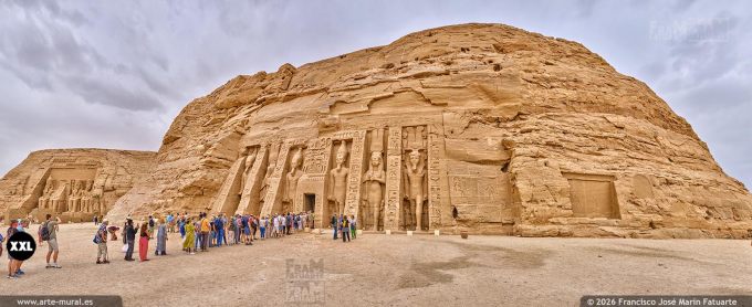 PRF6233107. Abu Simbel Temples complex panorama , Egypt