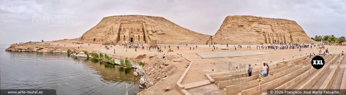 PRF6238105. Abu Simbel Temples complex panorama , Egypt