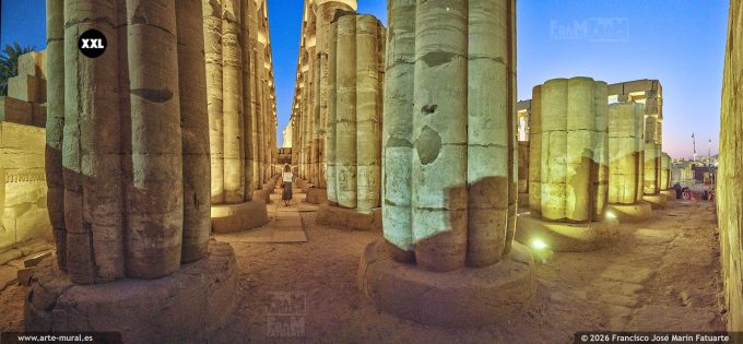 PRF6348205. The colonnade in the Luxor Temple Luxor  (Egypt)