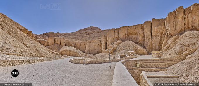 PRF6411005. Valley of the Kings panorama, Luxor  (Egypt)