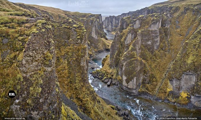 QF6768206. Fjaðrárgljúfur canyon, South Region (Iceland)