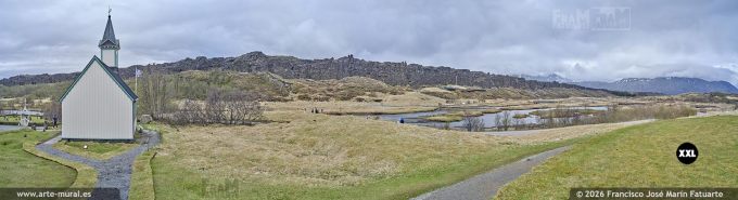 QF6962107. Þingvallakirkja at Þingvellir national park, South Region (Iceland)