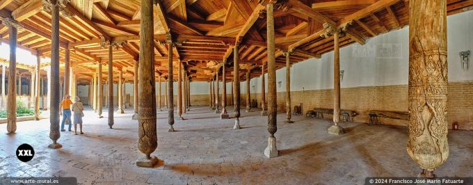 OF24807707. Juma Mosque interior, Khiva (Uzbekistan)