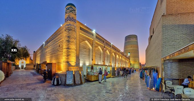 OF24840704. Main street at Matniyaz Divanbegi Madrasah, Khiva (Uzbekistan)