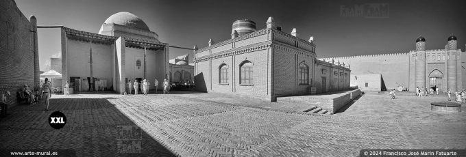 OS253403. Zindon and Kuhna Ark fortress entrance, Khiva (Uzbekistan)