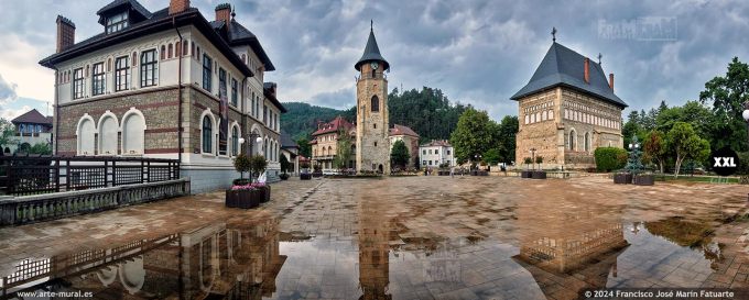 OC218410. Piața Libertății panorama, Piatra Neamț, Romania