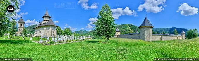 OF4561805. Sucevița Monastery walls and nearby cemetry (Romania)