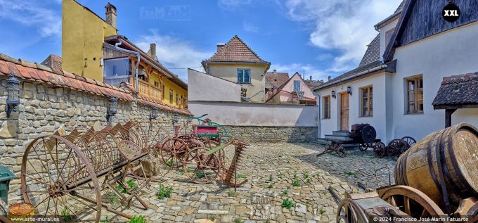 OF4669703. Old house yard at Sighișoara Citadel (Romania)