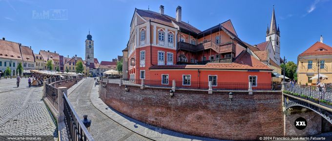 OF4727607. Small Square (Piața Mică) and Ocnei Street in Sibiu (Romania)