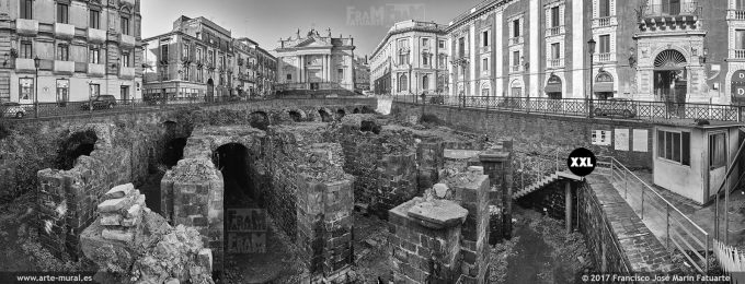 H6100995. Piazza Stesicoro and Roman Amphitheatre. Catania (Italy)