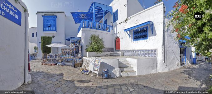 P5611306. Sidi Bou Said main street, Tunisia.