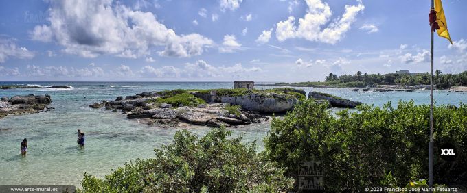 NF3951003. Private beach and Maya temple Xa'ac in Riviera Maya. 