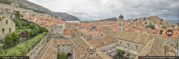 G3843055. Dubrovnik old town from fortifications (Croatia)