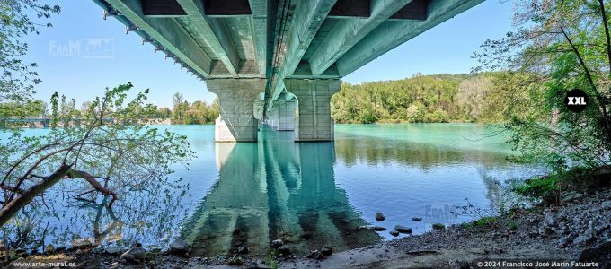 OF4132603. Isonzo river under Ponte VIII Agosto, Gorizia (Italy)