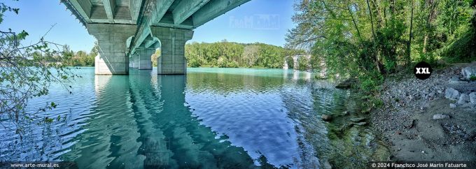 OF4132905. Isonzo river under Ponte VIII Agosto, Gorizia (Italy)